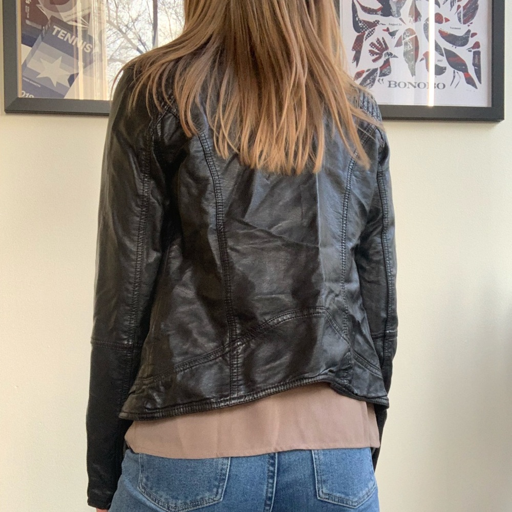 Abercrombie pleather jacket